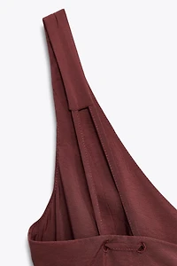 PINTUCK MIDI DRESS