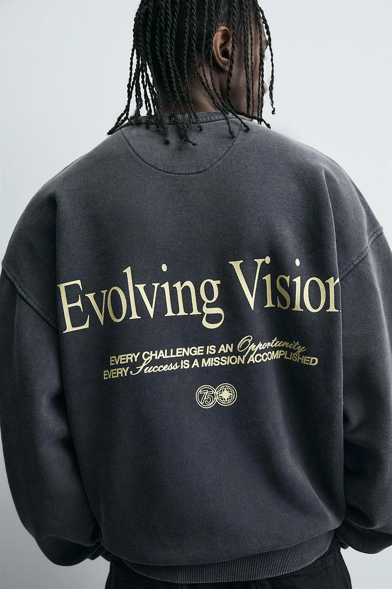 COMBINED PRINT SWEATSHIRT