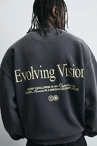 COMBINED PRINT SWEATSHIRT