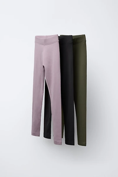 THREE-PACK OF BASIC LEGGINGS