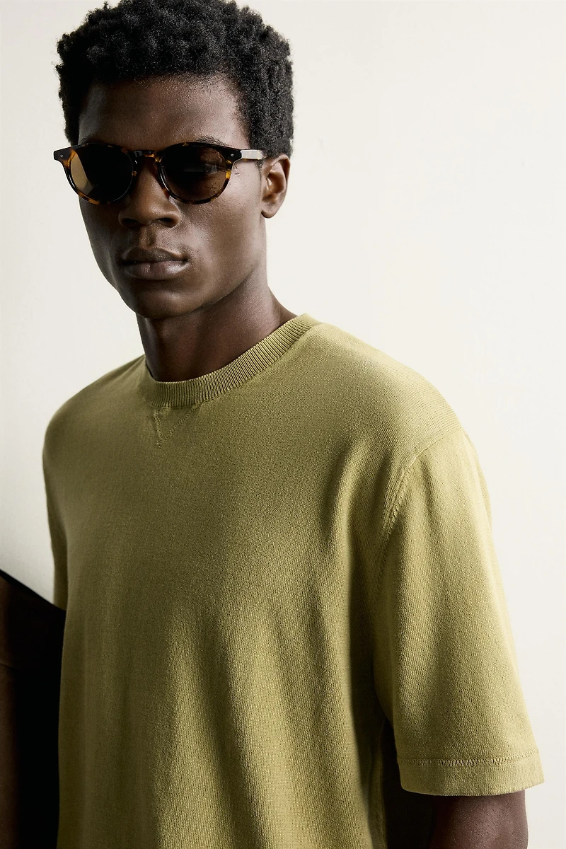 REGULAR FIT KNIT T-SHIRT