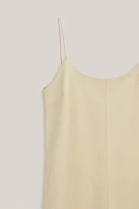 Robe midi en cuir nappa - LIMITED EDITION