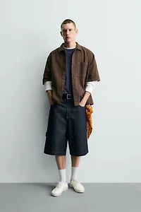 WASHED COMBINED PRINT SHIRT