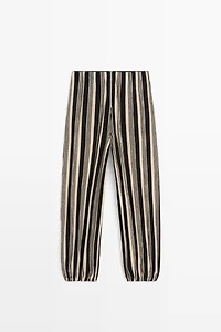 Striped sarouel co-ord pants