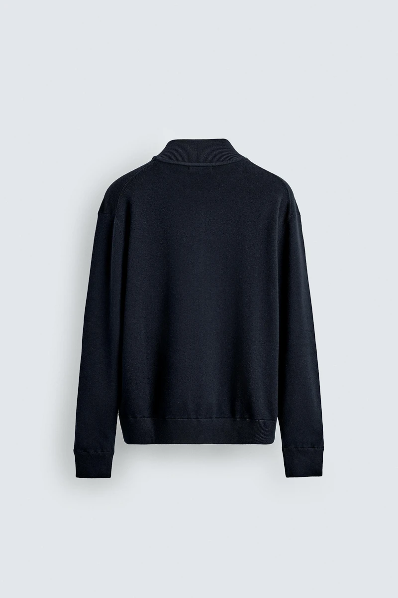 COTTON BLEND KNIT JACKET