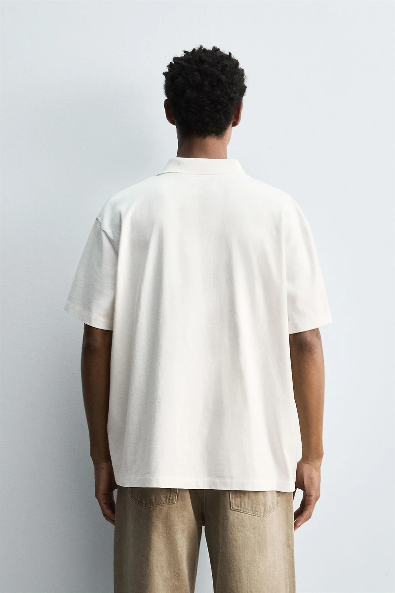 POLO DÉLAVÉ REGULAR FIT