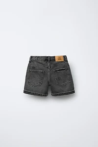 RIPPED DENIM SHORTS
