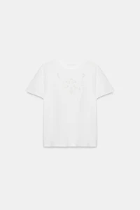 T-SHIRT EN COTON BRODÉ