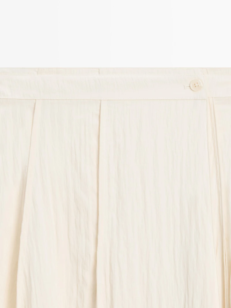 Midi skirt with sash belt detail