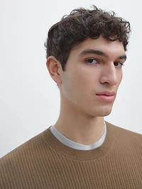 Short sleeve cotton knit T-shirt