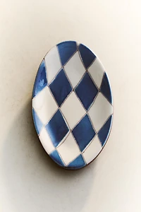 BLUE DIAMOND CERAMIC BATHROOM SOAP DISH