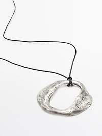 Abstract metal necklace