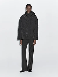 Lightweight jacket with scarf detail