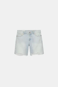 TRF MID RISE DENIM SHORTS