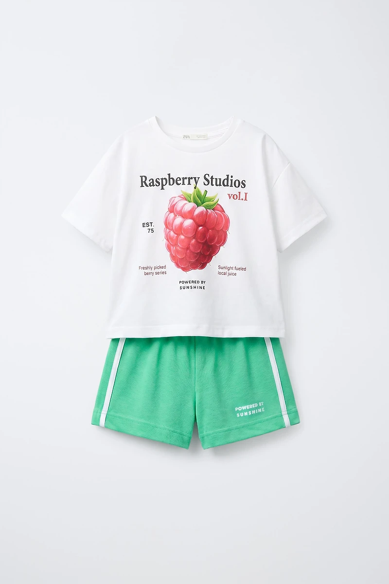 AGES 6-14 / FRUIT PRINT PAJAMAS