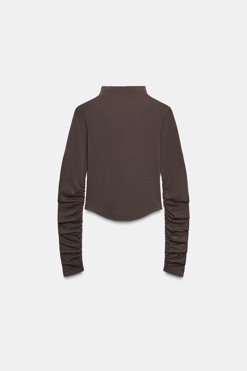 T-SHIRT COTON MODAL PLIS