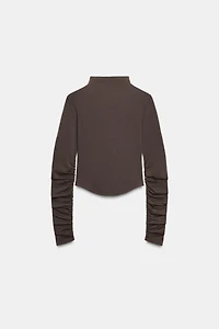 T-SHIRT COTON MODAL PLIS