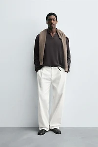 TEXTURED KNIT POLO SHIRT