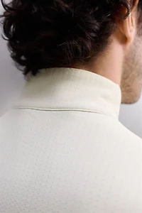 T-SHIRT TECHNIQUE COL ZIPPÉ