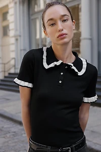 JEWELED POLO SHIRT