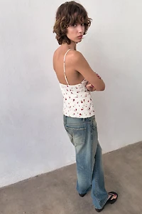 PLEATED STRAP TOP