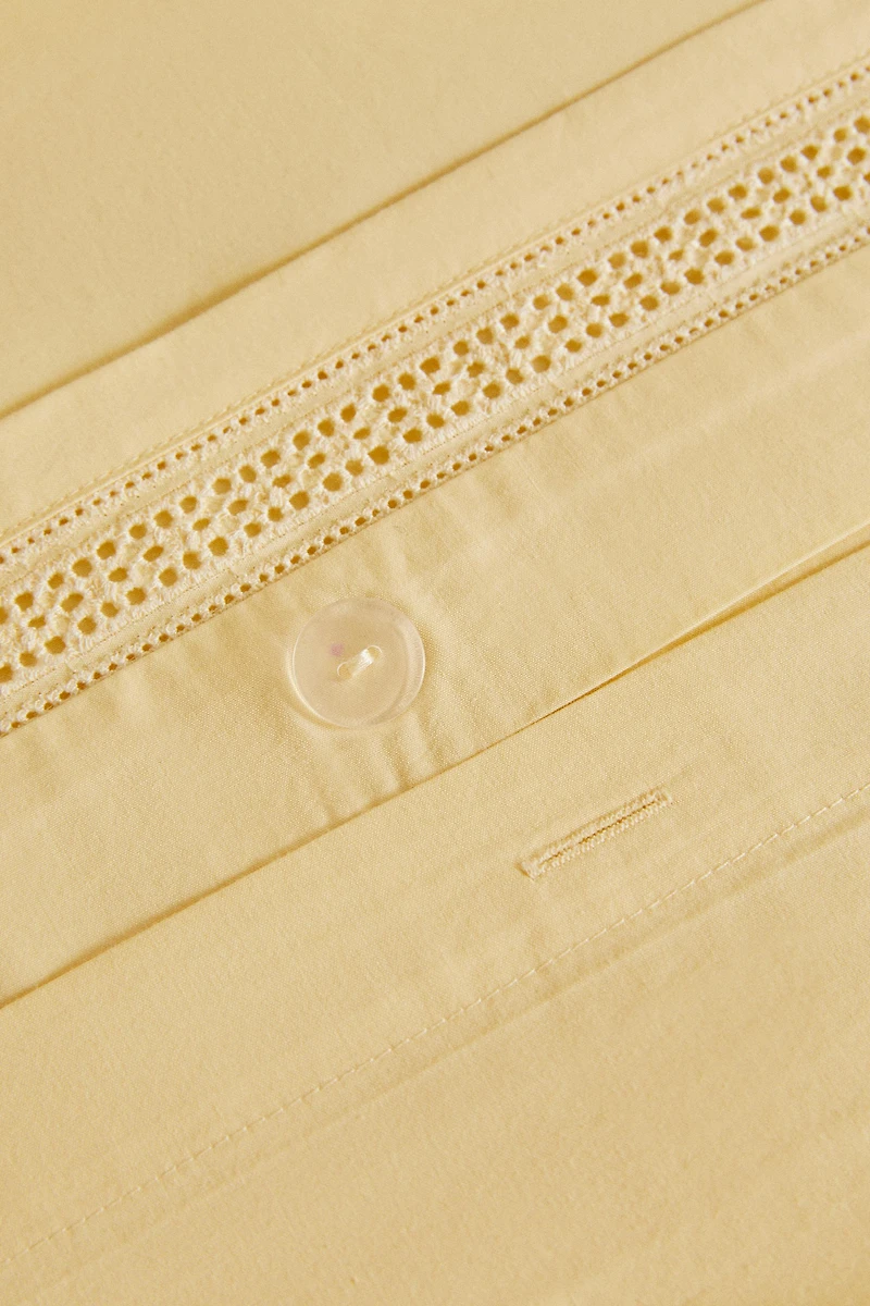 OPENWORK EMBROIDERY DUVET COVER