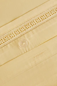 OPENWORK EMBROIDERY DUVET COVER
