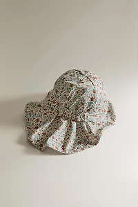 KIDS' FLORAL BEACH HAT