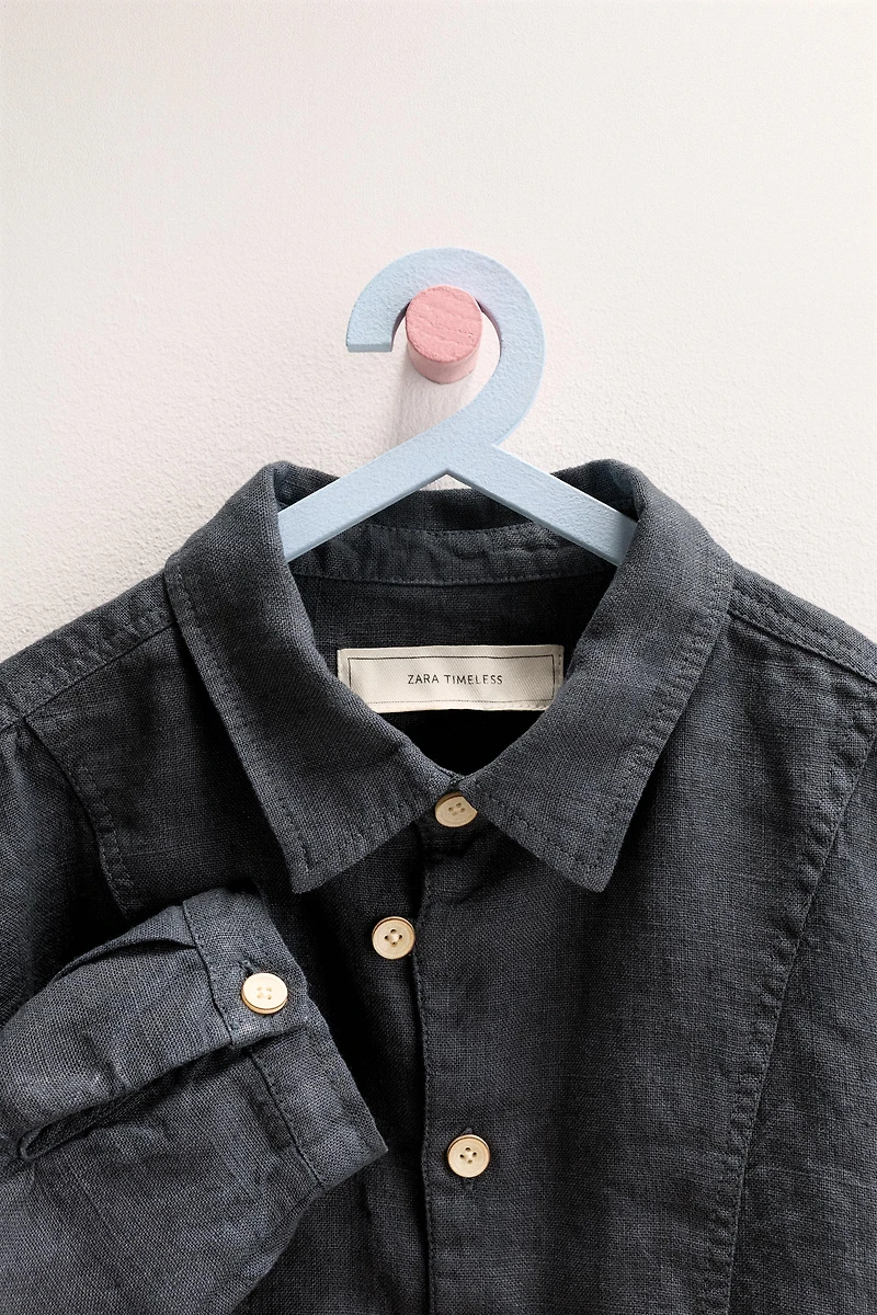 ZARA TIMELESS - 100% LINEN OVERSHIRT