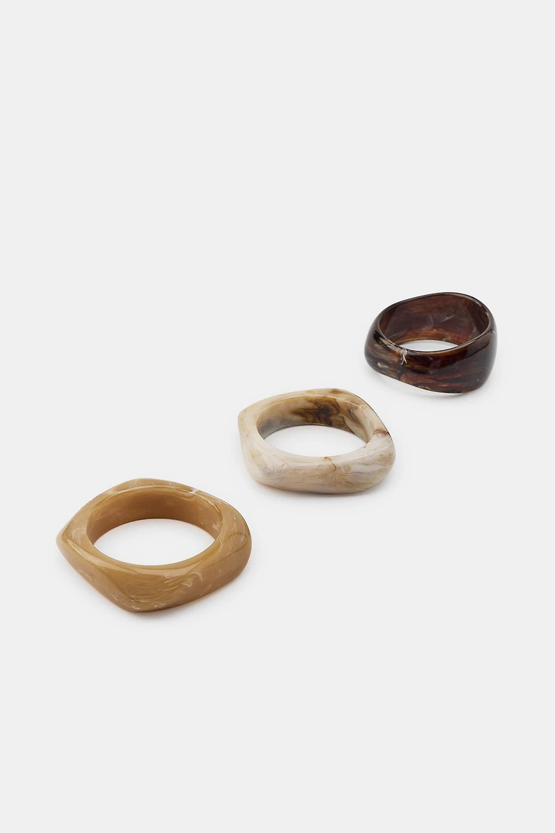 THREE-PACK OF RIGID BRACELETS
