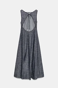 OPEN BACK MIDI DRESS