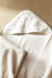 STARS HOODED BABY TOWEL