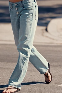 TRF LOW RISE STRAIGHT JEANS