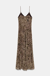 ROBE EN TULLE À IMPRIMÉ ANIMALIER