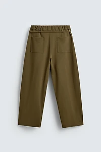PLEATED DRAWSTRING PANTS