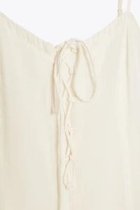 RUFFLED CHIFFON SHORT DRESS