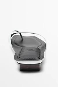 Leather high-heel sandals - STUDIO