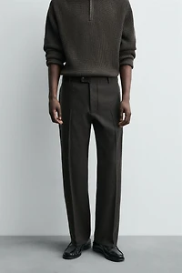 PANTALON REGULAR FIT EN FLANELLE