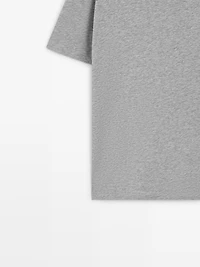 Short sleeve cotton blend T-shirt