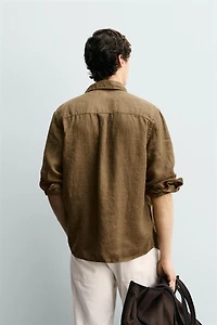 WASHED 100% LINEN SHIRT