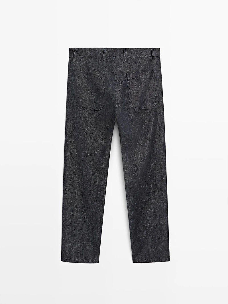 Lightweight relaxed fit jeans