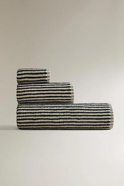 DYED THREAD COTTON BATH TOWEL
