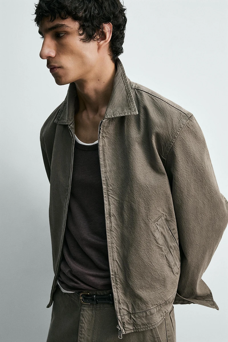 WASHED COTTON JACKET
