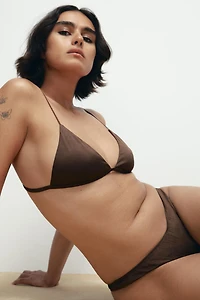 TRIANGLE BRALETTE WITH SILK
