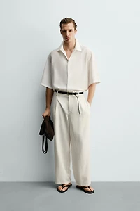 PANTALON FLUIDE À PLIS LATÉRAUX
