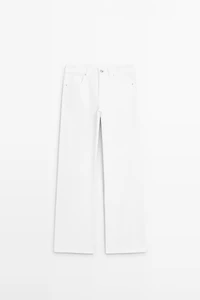 High-waist wide-leg jeans