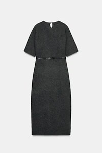 ROBE MI-LONGUE AVEC CEINTURE
