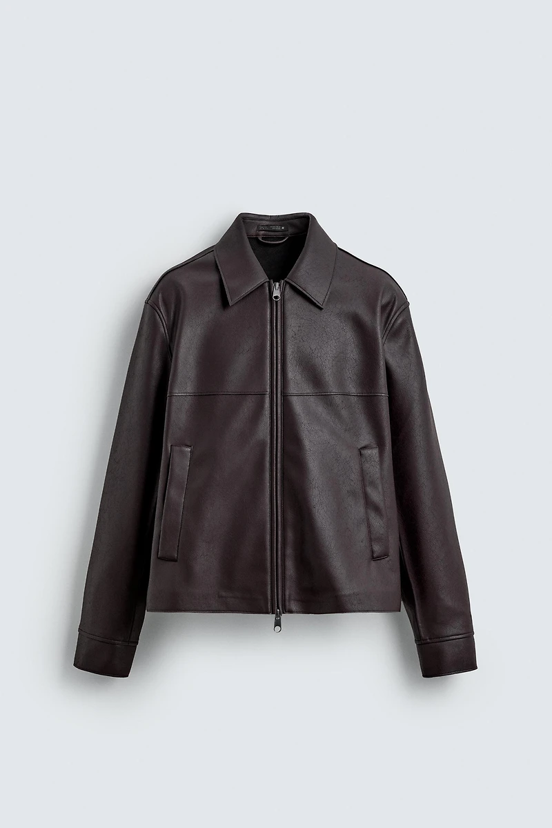 BLOUSON EN MATIÈRE SYNTHÈTIQUE