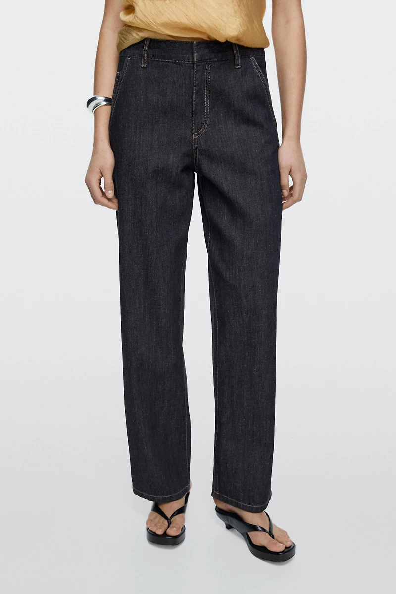 Loose straight-leg jeans