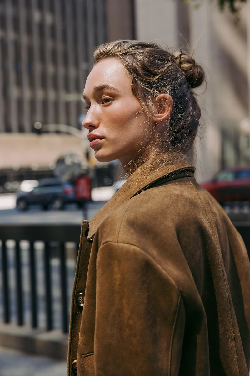 FAUX SUEDE JACKET